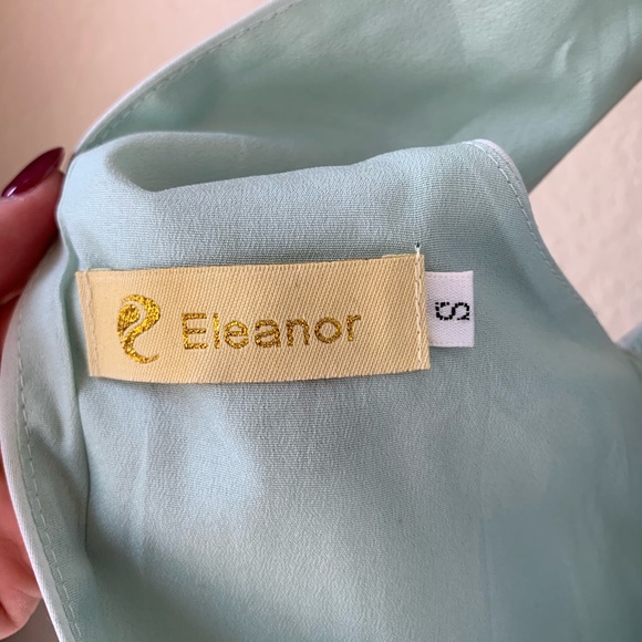 Eleanor Silk Mint Dress - Picture 6 of 6